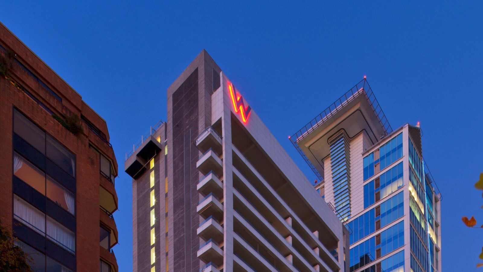 Exterior del Hotel W Santiago.